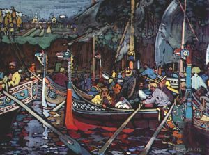 Vassily Kandinsky œuvres - Chanson de la Volga