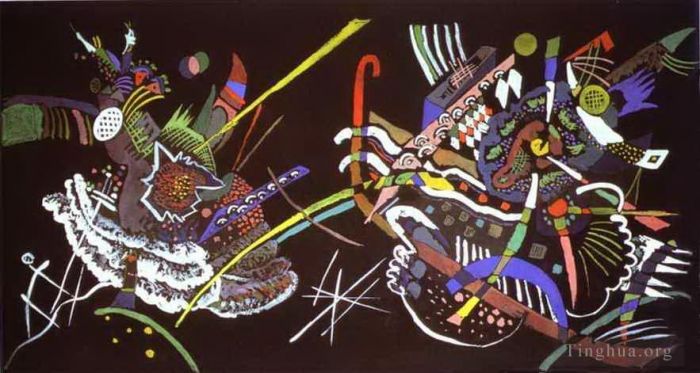 Vassily Kandinsky Types de peintures - Projet de peinture murale dans le mur d'exposition d'art sans jury b 1922