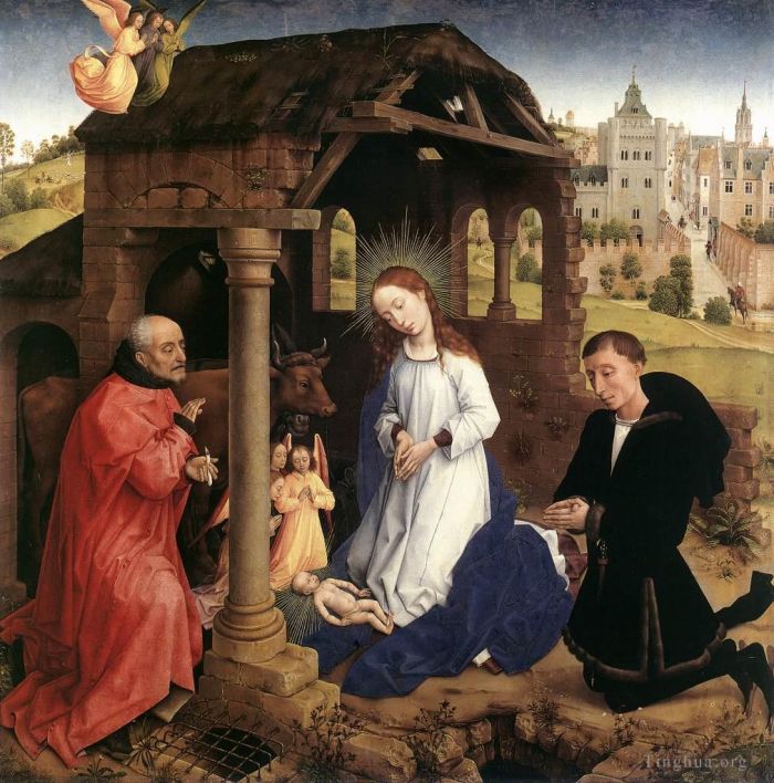 Rogier van der Weyden Peinture à l'huile - Panneau central du Triptyque Bladelin