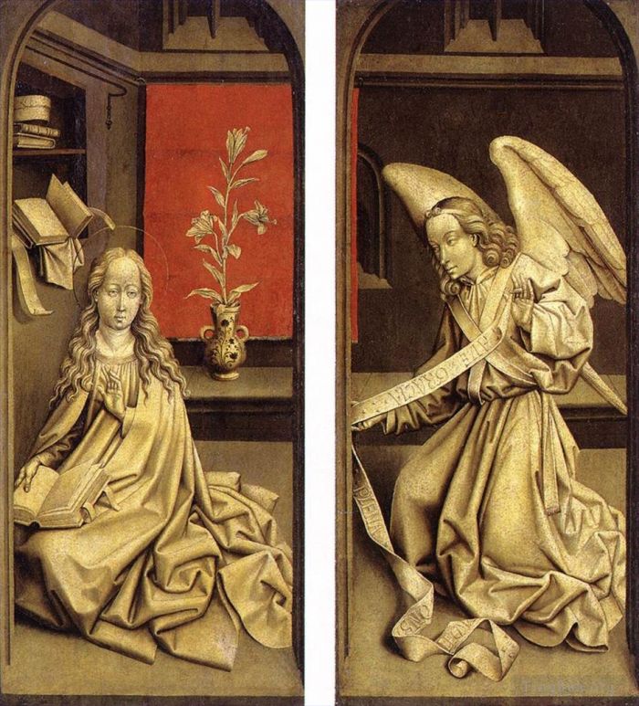Rogier van der Weyden Peinture à l'huile - Extérieur du Triptyque Bladelin