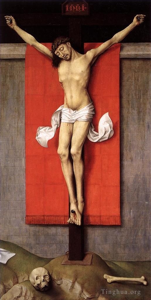 Rogier van der Weyden Peinture à l'huile - Crucifixion Diptyque peintre du panneau droit