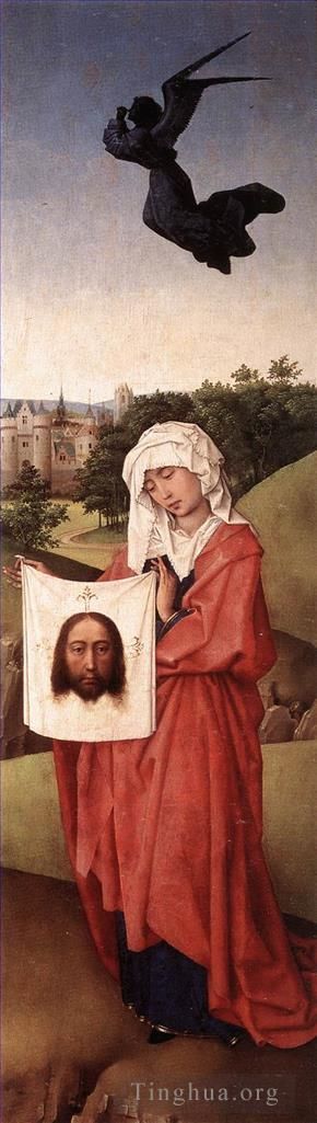 Rogier van der Weyden Peinture à l'huile - Crucifixion Triptyque peintre de droite