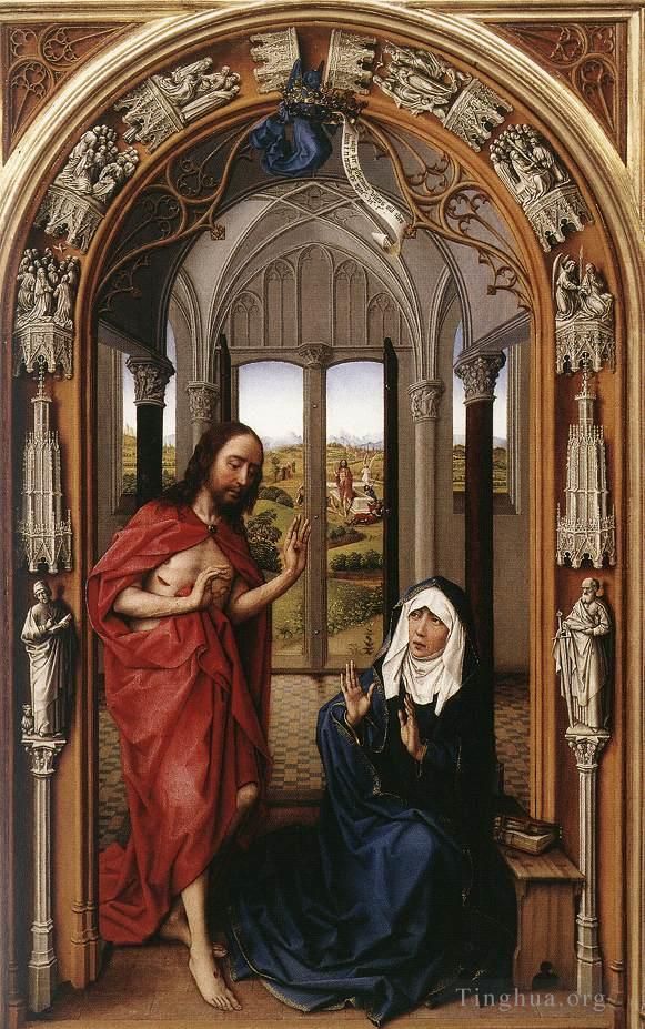 Rogier van der Weyden Peinture à l'huile - Panneau droit du retable de Miraflores