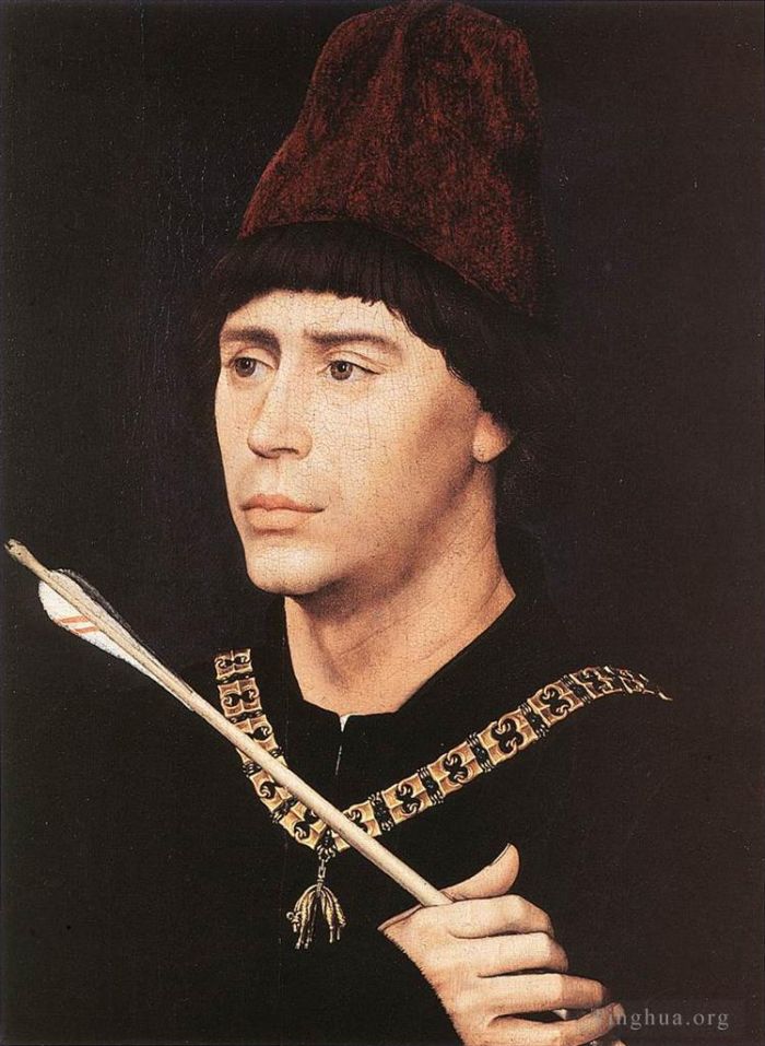 Rogier van der Weyden Peinture à l'huile - Portrait d'Antoine de Bourgogne