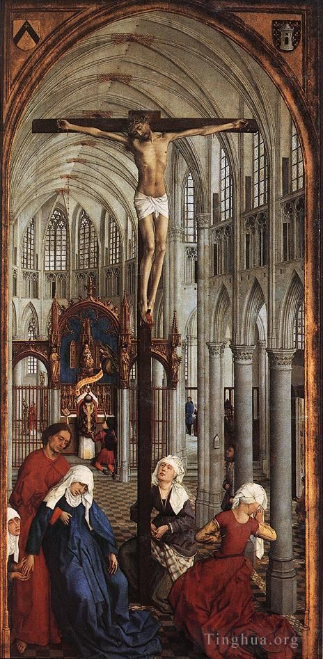 Rogier van der Weyden Peinture à l'huile - Panneau central des Sept Sacrements