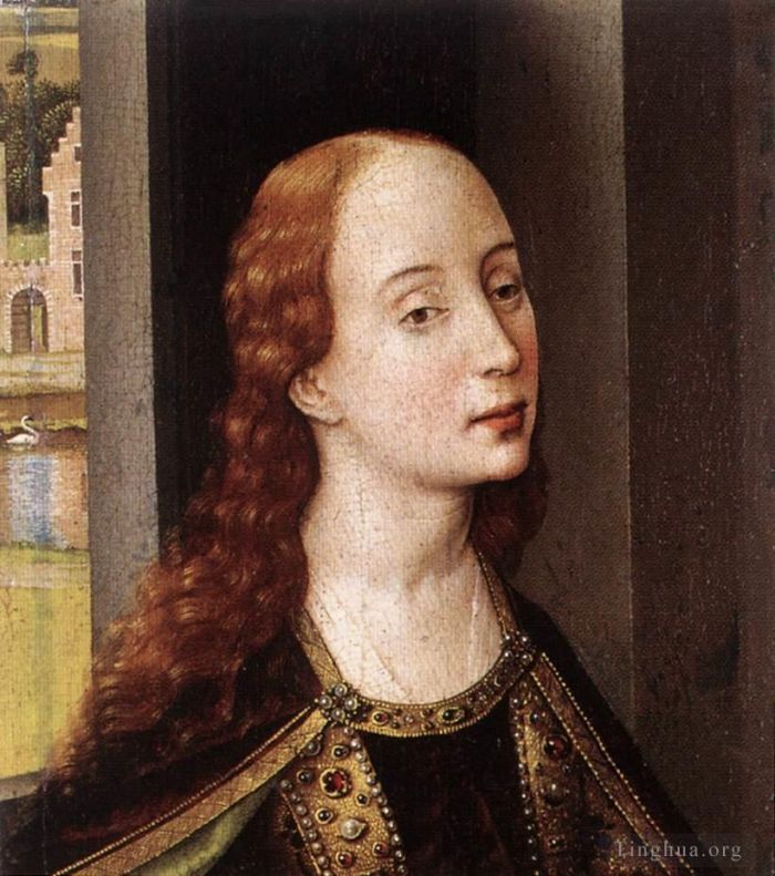 Rogier van der Weyden Peinture à l'huile - Sainte Catherine