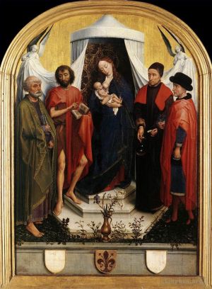 Rogier van der Weyden œuvres - Vierge à l'Enfant et quatre saints