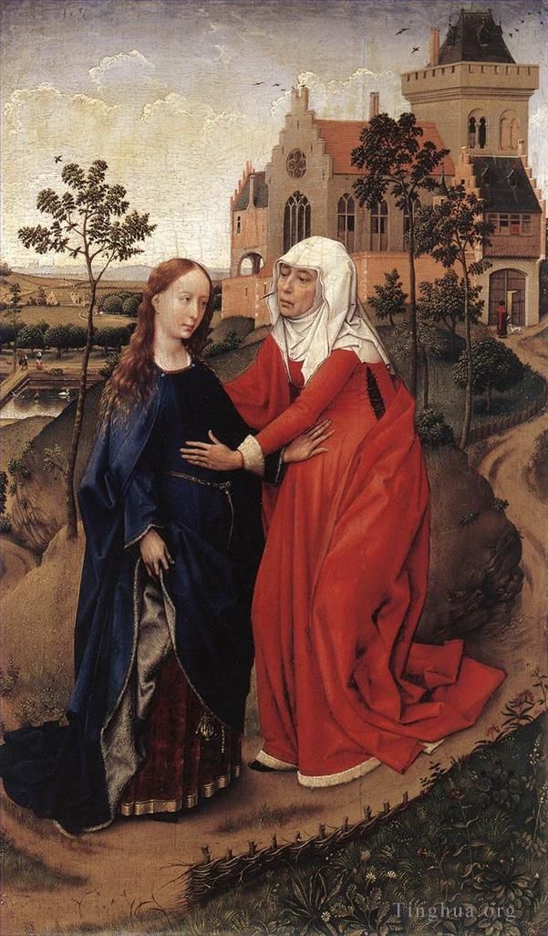 Rogier van der Weyden Peinture à l'huile - Visitation
