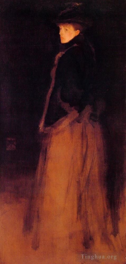 James Abbott McNeill Whistler Peinture à l'huile - Arrangement en noir et marron