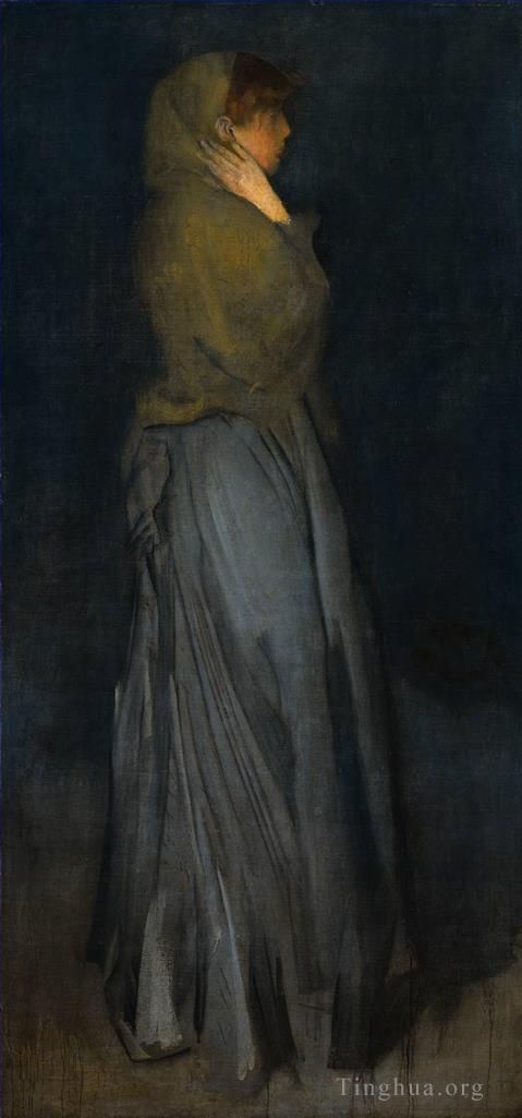 James Abbott McNeill Whistler Peinture à l'huile - Arrangement en jaune et gris Effie Deans