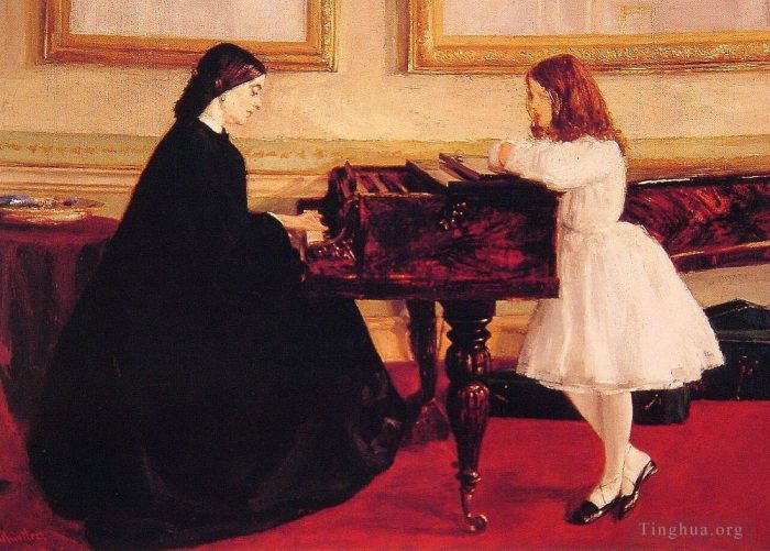 James Abbott McNeill Whistler Peinture à l'huile - Au piano