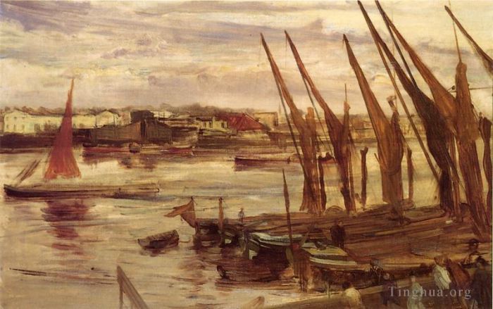 James Abbott McNeill Whistler Peinture à l'huile - Portée de Battersea