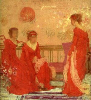 James Abbott McNeill Whistler œuvres - Harmonie en couleur chair et rouge
