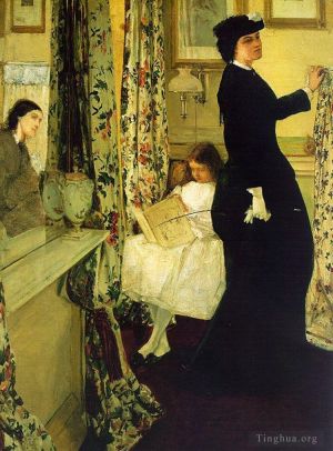 James Abbott McNeill Whistler œuvres - Harmonie en vert et rose La salle de musique