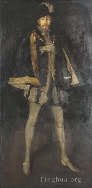 James Abbott McNeill Whistler Peinture à l'huile - Arrangement James Abbott McNeill en noir