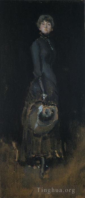 James Abbott McNeill Whistler Peinture à l'huile - James Abbott McNeill Dame en gris
