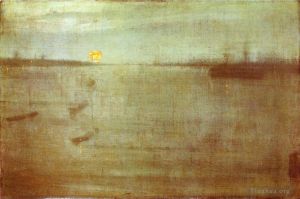 James Abbott McNeill Whistler œuvres - Eau de Southampton bleu et or Nocturne
