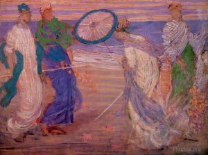 James Abbott McNeill Whistler œuvres - Symphonie en bleu et rose