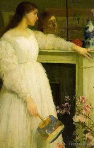 James Abbott McNeill Whistler œuvres - Symphonie en blanc no 2La Petite Fille Blanche
