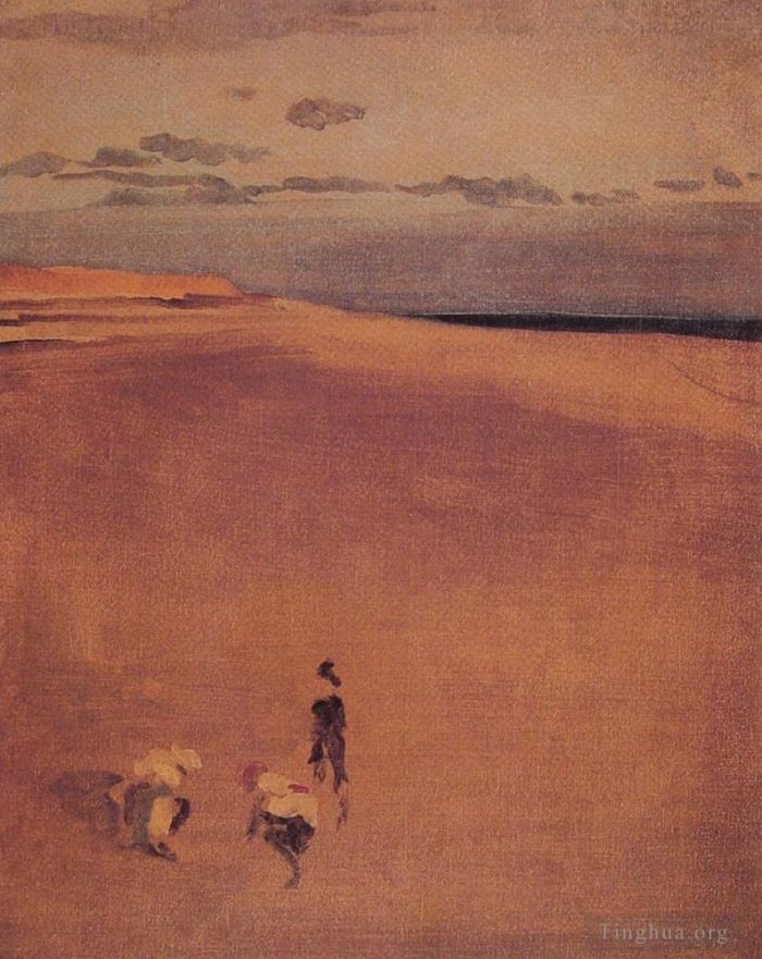 James Abbott McNeill Whistler Peinture à l'huile - La plage de Selsey Bill
