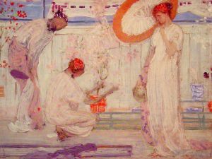 James Abbott McNeill Whistler œuvres - La Symphonie Blanche Trois Filles