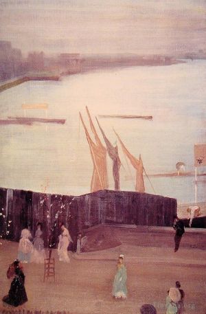 James Abbott McNeill Whistler œuvres - Variations de Chelsea rose et gris