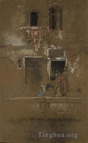 James Abbott McNeill Whistler Types de peintures - James Abbott McNeill Note en rose et marron
