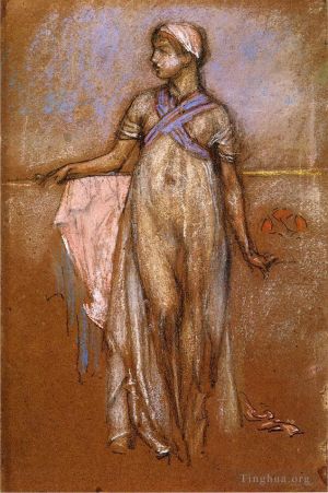 James Abbott McNeill Whistler œuvres - La fille esclave grecque alias Variations en violet et rose