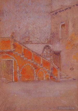 James Abbott McNeill Whistler œuvres - La note d'escalier en rouge