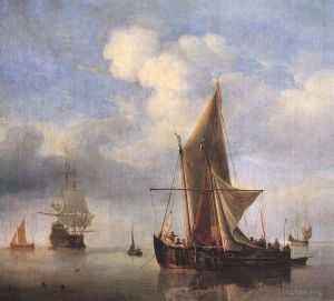 Willem van de Velde the Younger œuvres - Mer calme