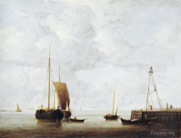 Willem van de Velde the Younger Peinture à l'huile - Hoeker