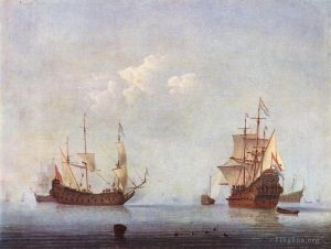 Willem van de Velde the Younger œuvres - Paysage marin