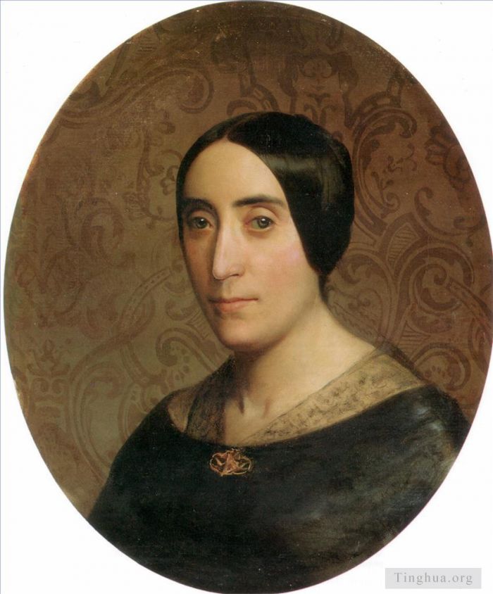 William-Adolphe Bouguereau Peinture à l'huile - Un portrait d'Amélina Dufaud
