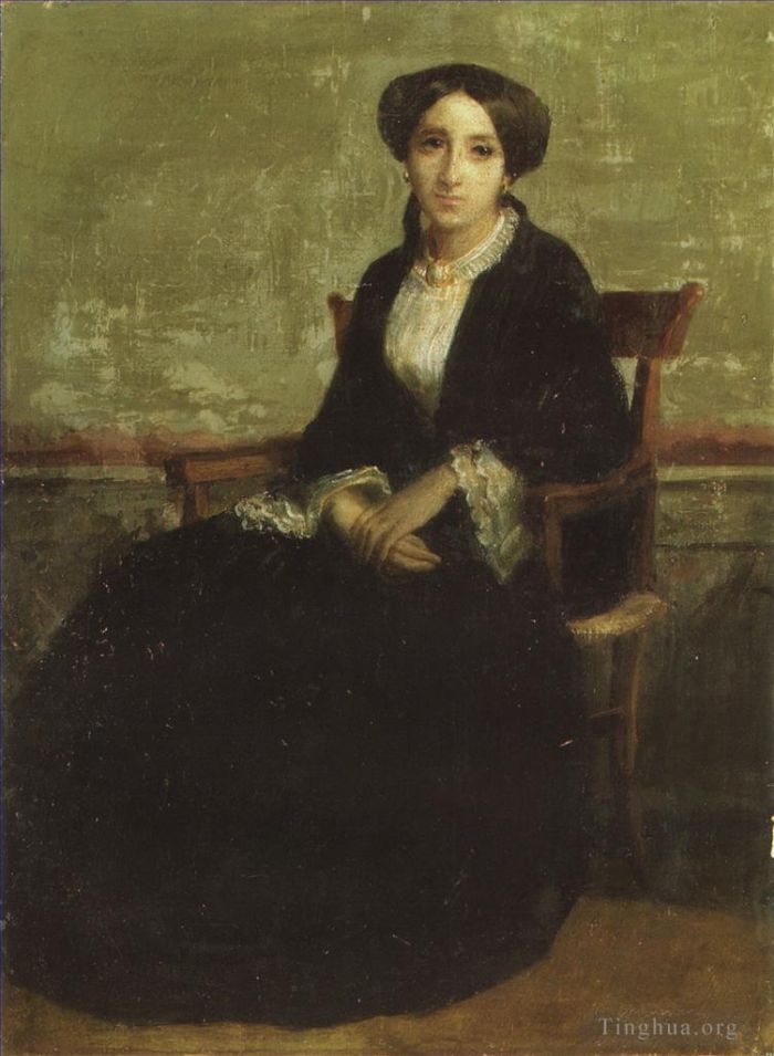 William-Adolphe Bouguereau Peinture à l'huile - Un portrait de Geneviève