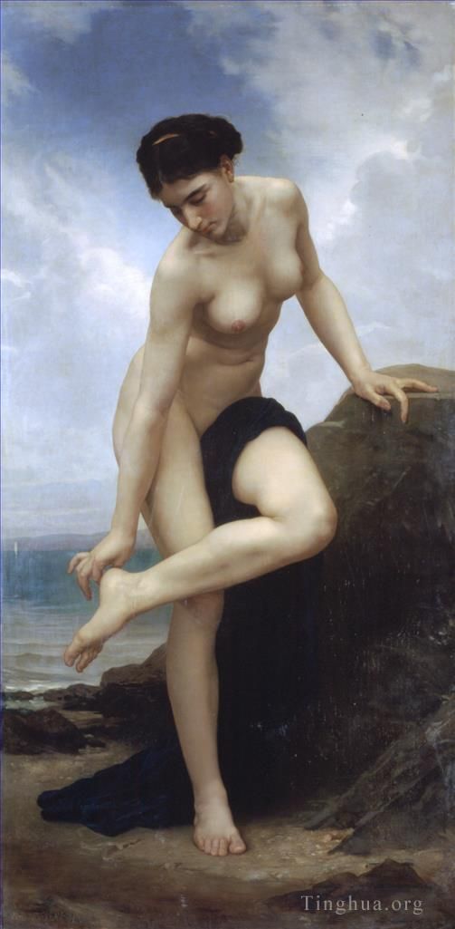 William-Adolphe Bouguereau Peinture à l'huile - Après le bain
