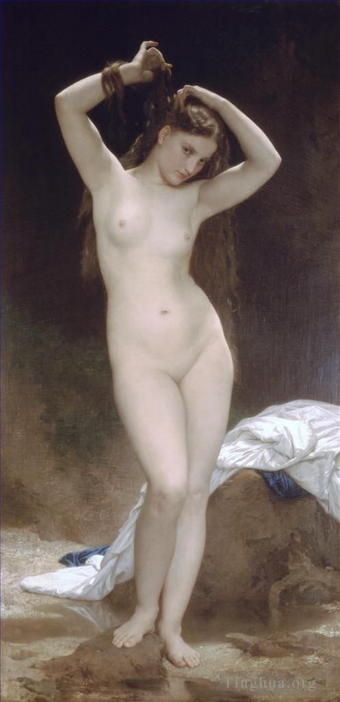 William-Adolphe Bouguereau Peinture à l'huile - Baigneuse 1870