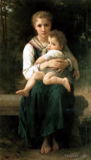 William-Adolphe Bouguereau œuvres - Frère et soeur