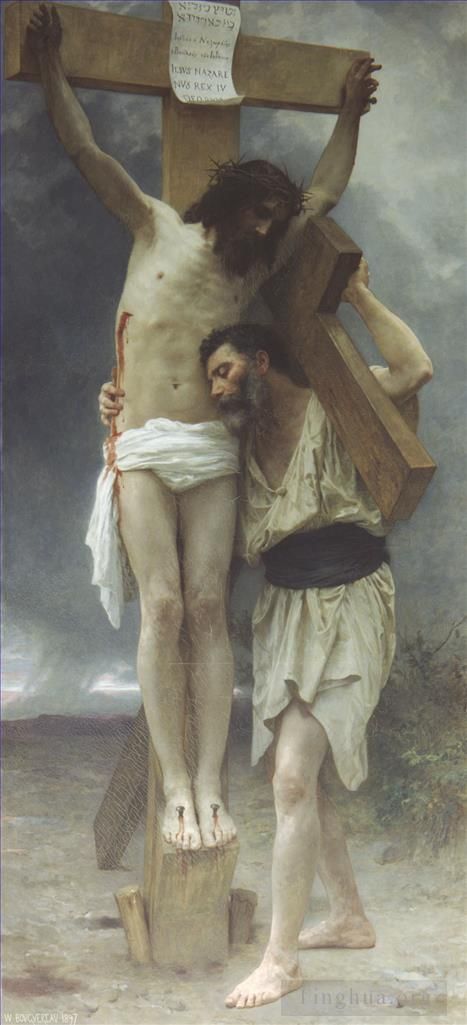 William-Adolphe Bouguereau Peinture à l'huile - Compassion