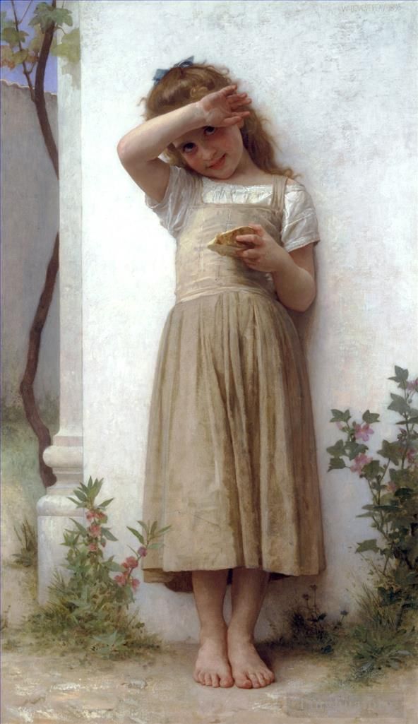William-Adolphe Bouguereau Peinture à l'huile - En pénitence
