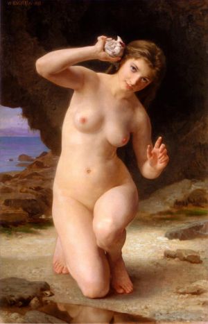 William-Adolphe Bouguereau œuvres - FemmeAuCoquillage 1885