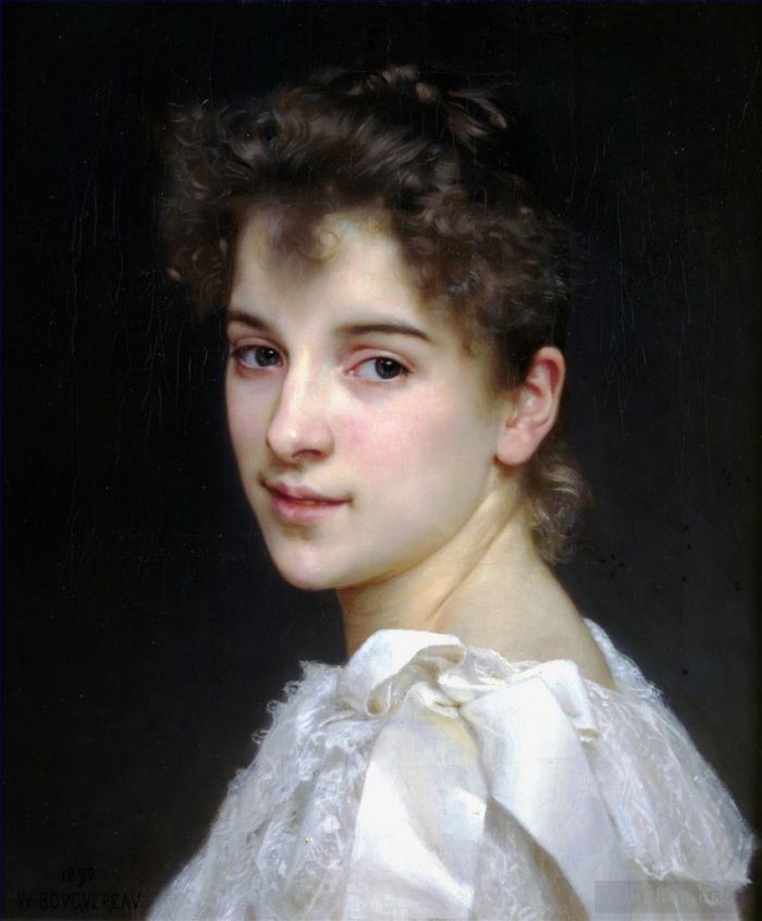 William-Adolphe Bouguereau Peinture à l'huile - Gabrielle Lit 1890
