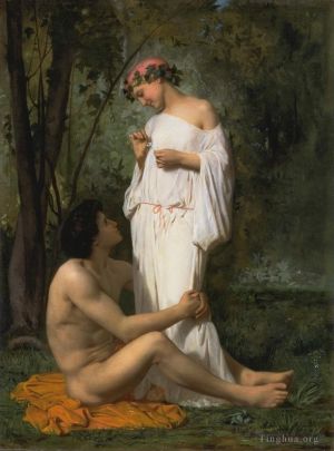 William-Adolphe Bouguereau œuvres - Idylle 1851
