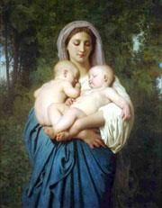 William-Adolphe Bouguereau œuvres - La Charité 1859