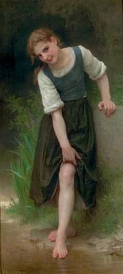 William-Adolphe Bouguereau Peinture à l'huile - La Gué