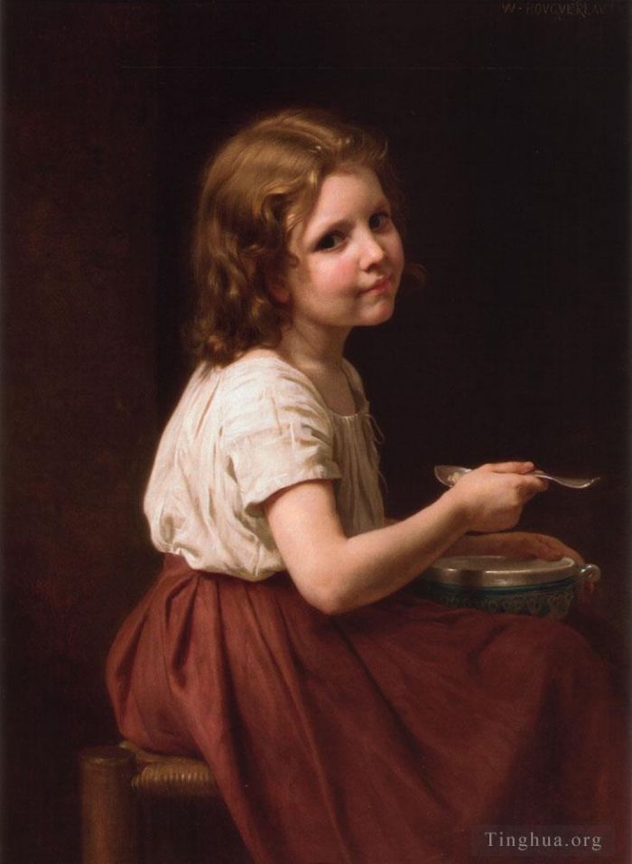 William-Adolphe Bouguereau Peinture à l'huile - La Soupe