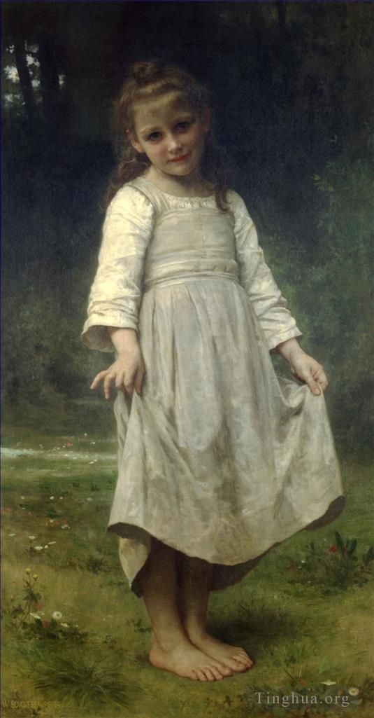 William-Adolphe Bouguereau Peinture à l'huile - La révérence