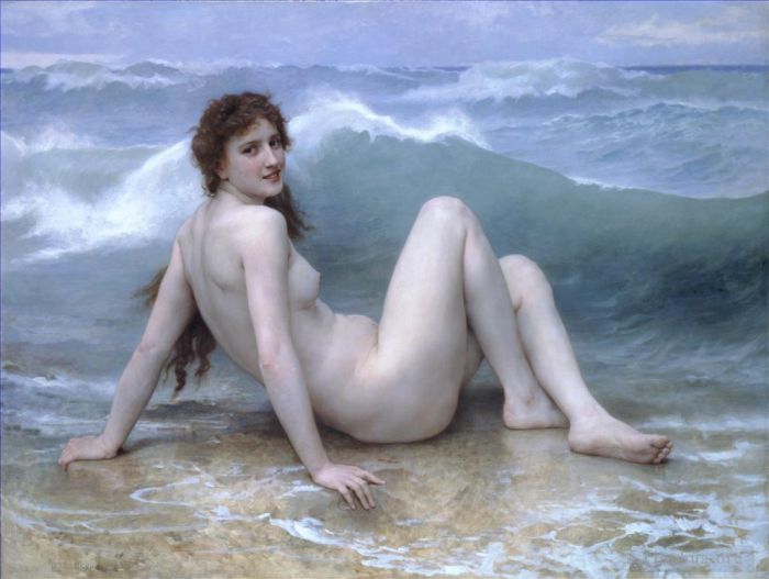 William-Adolphe Bouguereau Peinture à l'huile - La vague