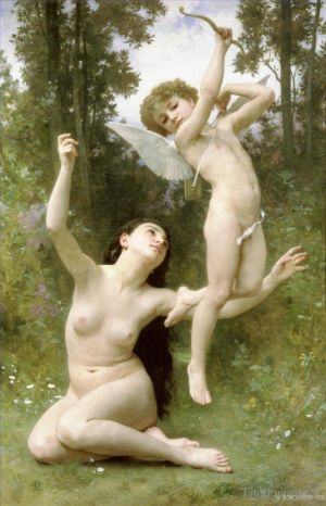 William-Adolphe Bouguereau œuvres - L'Amour s'envole