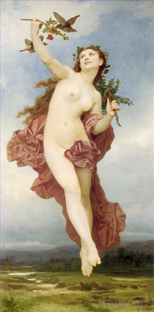 William-Adolphe Bouguereau Peinture à l'huile - Hémera (la déesse JOUR)