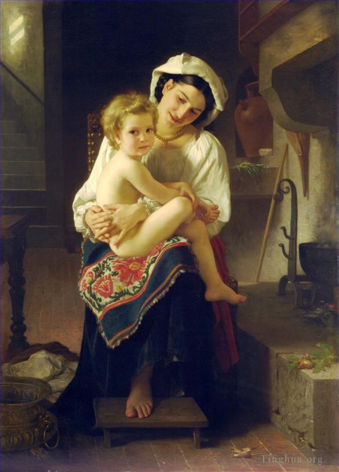 William-Adolphe Bouguereau Peinture à l'huile - Le Levier